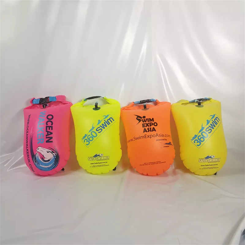 inflatable swimming outdoor storage bag float bag water buoy,inflatable equipment buoy