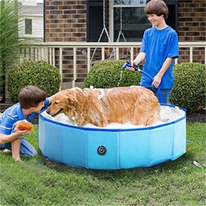 Durable Portable Pet Tub  ,    Foldable Collapsible Dog Bathing Swimming Pool