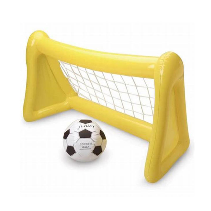 OEM ODM Inflatable Soccer Goal with blow up Ball Toys,  Summer Swimming Water Sports Game
