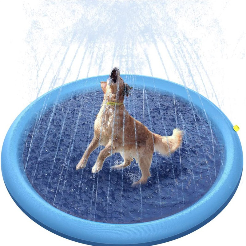 Inflatable 170CM Dog Splash Sprinkler Pad Outdoor